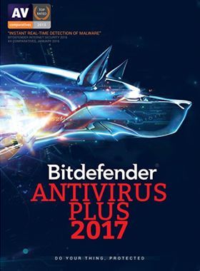 Bitdefender Antivirus Plus 2017 3 PCs 1 Year