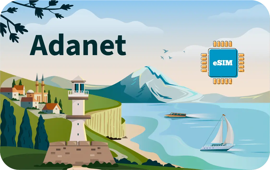 Northern Cyprus eSIM Adanet Prepaid 1 GB - 7 Days