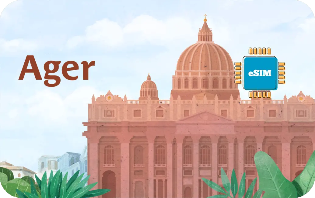 Vatican City eSIM Ager Prepaid 1 GB - 7 Days