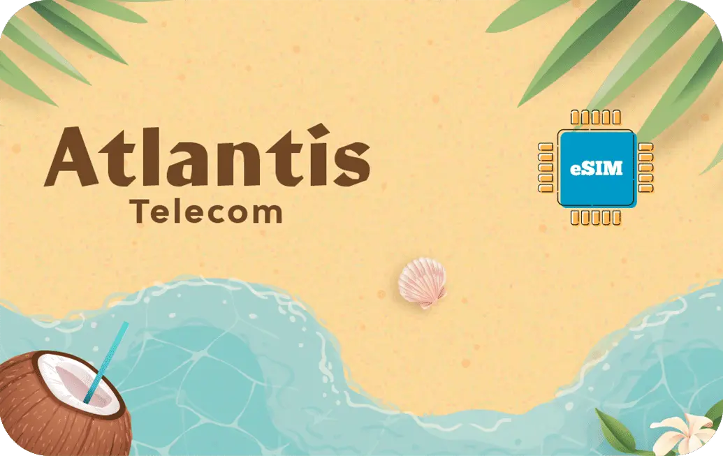 Cayman Islands eSIM Atlantis Telecom Prepaid 1 GB - 7 Days
