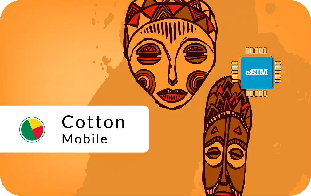 Benin eSIM Cotton Mobile Prepaid 1 GB - 7 Days