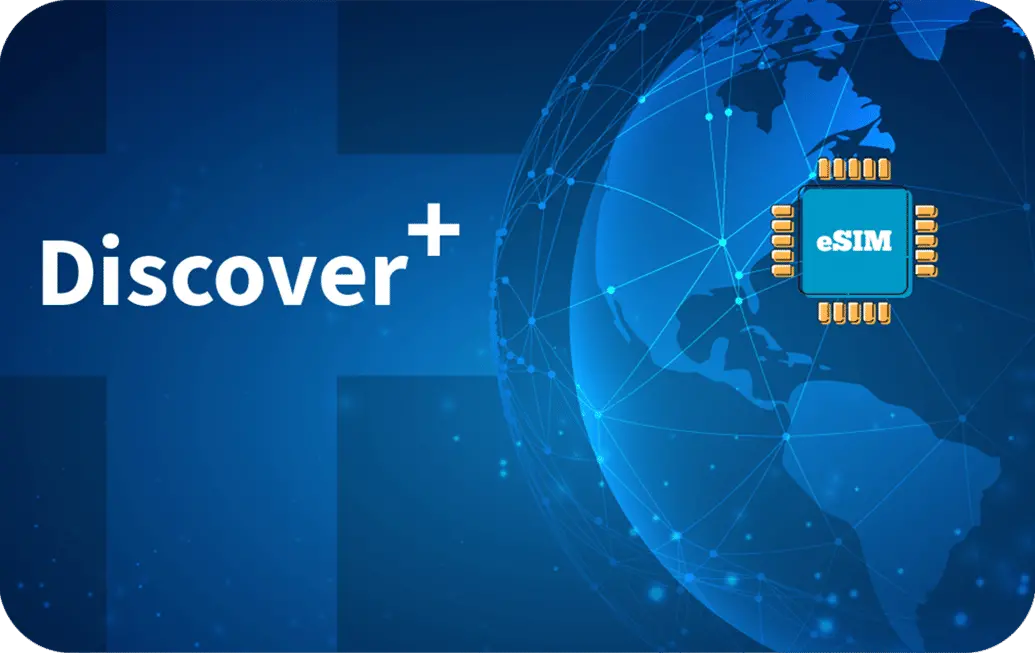 Discover Global eSIM Discover+ Prepaid 1 GB - 10 SMS - 10 Mins - 7 Days