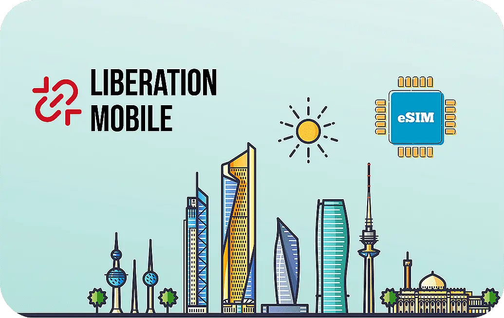 Kuwait eSIM Liberation Mobile Prepaid 1 GB - 7 Days