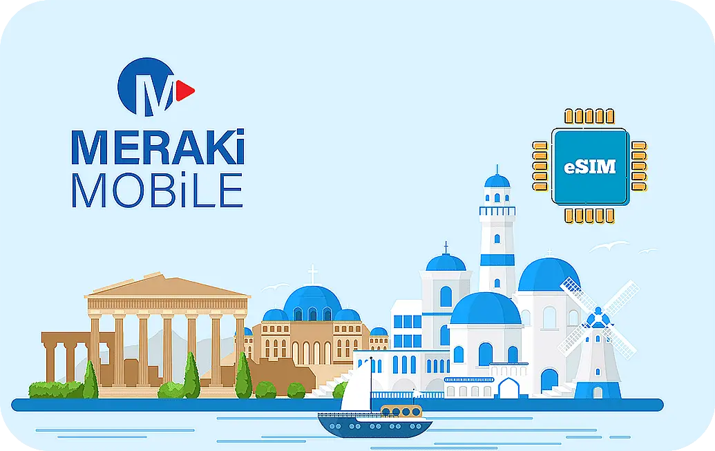 Greece eSIM Meraki Mobile Prepaid 1 GB - 7 Days