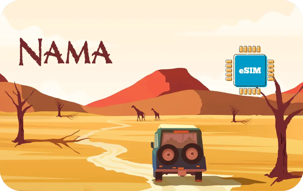 Namibia eSIM Nama Prepaid 1 GB - 7 Days