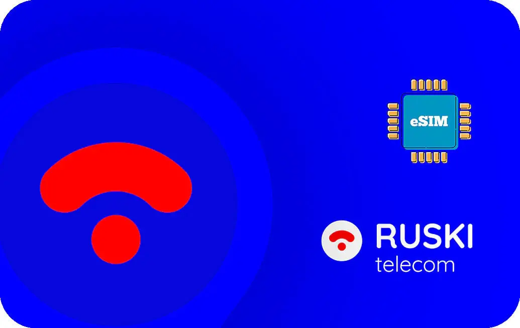 Russia eSIM Ruski Telecom Prepaid 1 GB - 7 Days