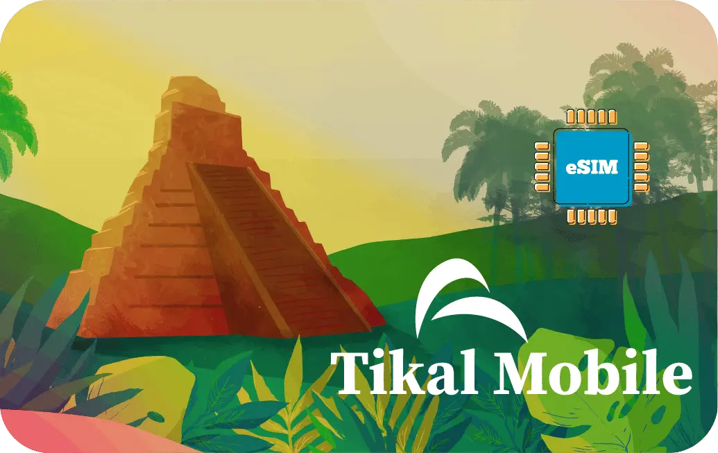 Guatemala eSIM Tikal Mobile Prepaid 1 GB - 7 Days