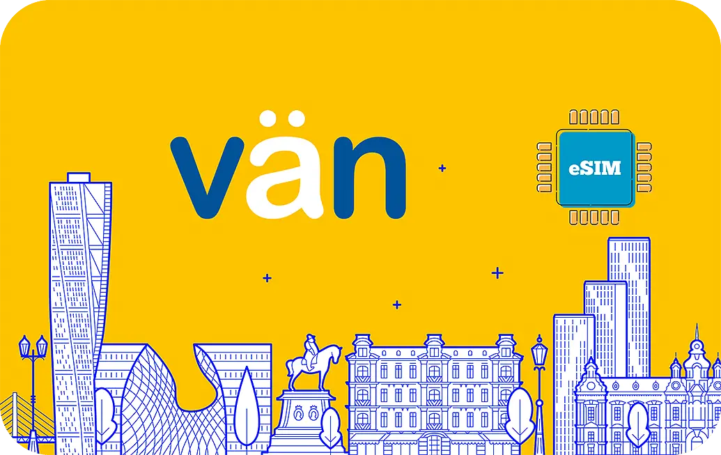 Sweden eSIM Vän Prepaid 1 GB - 7 Days