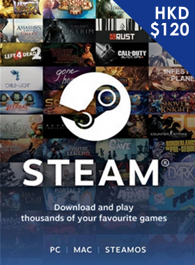 Steam Gift Card $120 HKD