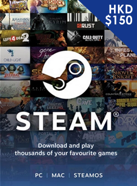 Steam Gift Card $150 HKD