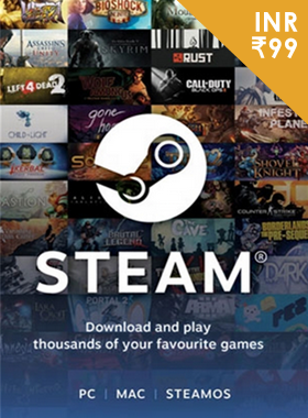 Steam Gift Card ₹99 INR