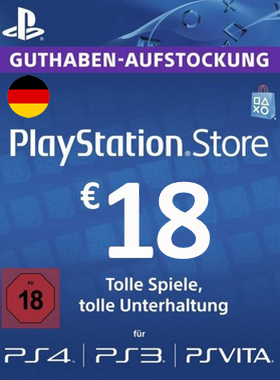 €18 PlayStation Network Card DE