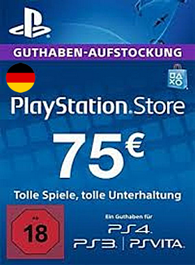 €75 PlayStation Network Card DE