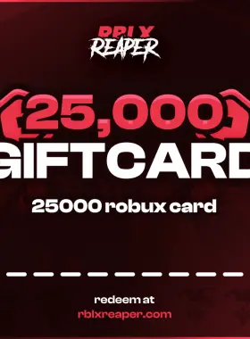 Tarjeta de regalo RBLXReaper con saldo de 25,000