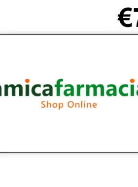 Treat yourself or a loved one with the AmicaFarmacia €75 Gift Card! Perfect for purchasing health and beauty products from AmicaFarmacia's extensive range. This gift card is an ideal choice f