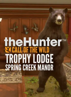 Enhance your hunting experience with the Trophy Lodge Spring Creek Manor DLC for theHunter: Call of the Wild. This DLC allows you to showcase your trophies in a beautifully designed lodge, of
