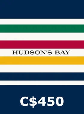 Tarjeta de regalo de 450 dólares canadienses para la bahía de Hudson CA