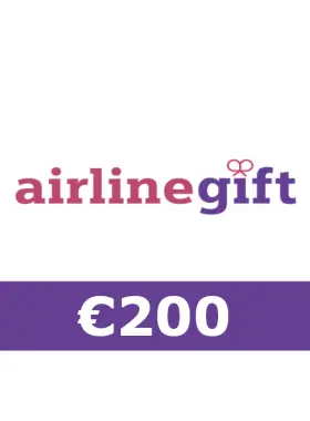 Give the gift of travel with the AirlineGift €200 Gift Card! Perfect for friends and family, this card allows recipients to choose their dream destination and book flights effortlessly.