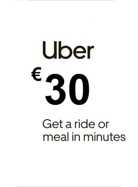 Uber €30 NL cadeaubon