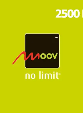 شحن رصيد بيانات الجوال Moov بسعة 2500 ميجا بايت BJ