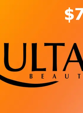 Treat yourself or a loved one to a $75 Ulta Beauty Gift Card! Perfect for indulging in beauty products, salon services, and more at Ulta Beauty stores or online.