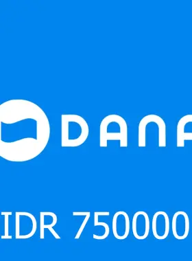 Identifiant de la carte-cadeau DANA Cash 750000 IDR