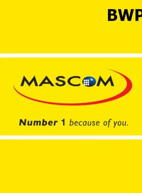 Carte-cadeau mobile Mascom 20 BWP BW