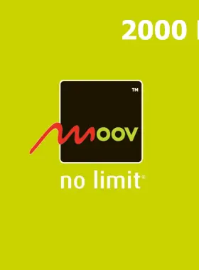 واجهة مستخدم Moov لتعبئة البيانات عبر الهاتف المحمول بسعة 2000 ميجابايت