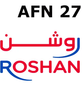 Autofocus mobile de recharge Roshan 2750 AFN