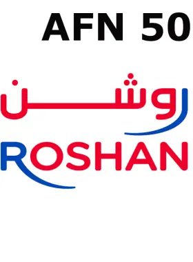 التركيز البؤري التلقائي لتعبئة رصيد الهاتف المحمول من Roshan 5000 AFN