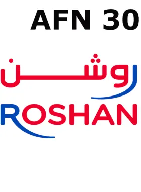 Autofocus mobile de recharge Roshan 3000 AFN