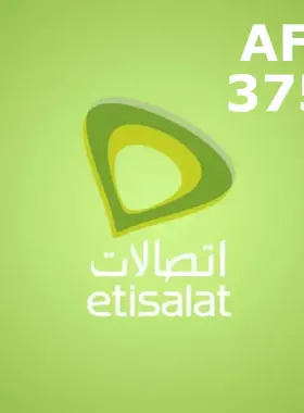 Sistema automático de recarga móvil Etisalat 3750 AFN