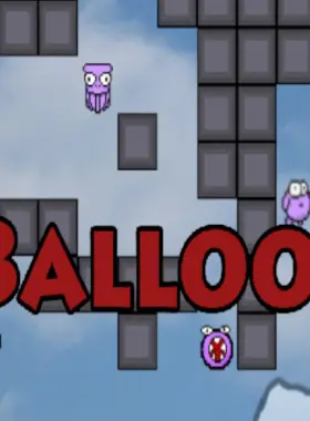 Join the adventure in Balloon, a thrilling arcade game where you control a balloon piloted by a brave treasure hunter. Navigate through rooms, collect treasures, and avoid dangers to stay ali