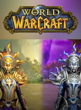 Illuminate your path with the Heavenly Regalia Pack! This stunning DLC features celestial-themed transmogs, including the Shining and Radiant Vestments of the Heavens. Wear them separately or