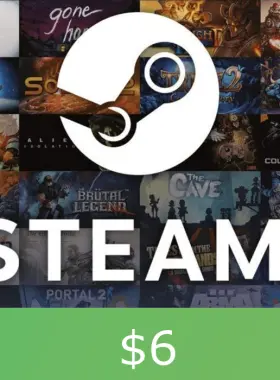 Steam Wallet Card $6 AR Activation Code