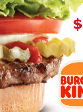بطاقة هدايا برجر كنج بقيمة 50 دولارًا أمريكيًا