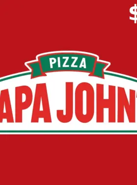 بطاقة هدايا بابا جون بقيمة 25 دولارًا أمريكيًا