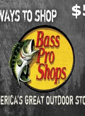 Tarjeta de regalo de 50$ de Bass Pro Shops US