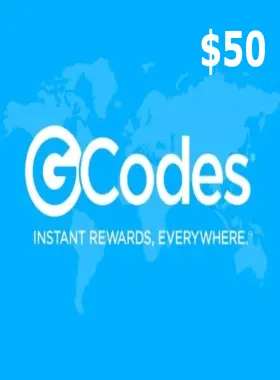 بطاقة هدايا GCodes® للبضائع العالمية بقيمة 50 دولارًا أمريكيًا