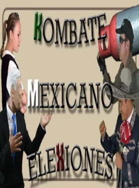 Kombate Mexicano Elexiones is a fighting game with digitized graphics of stereotypical Mexican characters. What would happen if to elect the next president of Mexico you had to hold on to blo