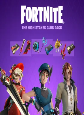 Includes: Joni the Scarlet Outfit Joni's Cape Back Bling Oath's Hold Pickaxe Joni's Most Formal Wrap Formal Lucien West Outfit Lavish Louie Back Bling Westward Knuckles Pickaxe Lucien's Look 