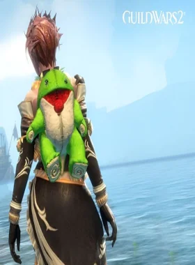 Guild Wars 2 - Green Plush Quaggan Backpack Cover DLC Arena.Net Key