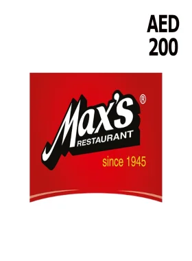 Max's Restaurant 200 AED Gift Card AE
