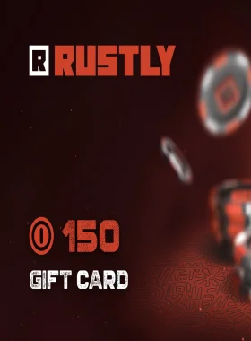 Get 150 coins added to your balance to use at Rustly and play your favourite games today by purchasing this gift card.