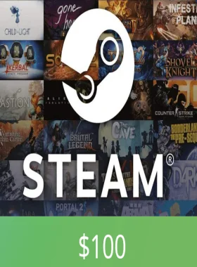 PC Steam Gift Card $100 AR Activation Code