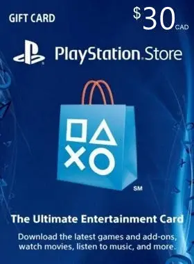 Carte PlayStation Network de 30$ CA