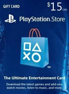 Carte PlayStation Network à 15$ CA