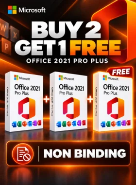 Office Pro Plus 2021 NB  x 2 (+1 Free)