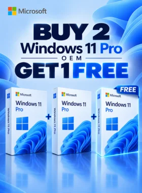 Windows 11 Pro OEM x 2 (+1 Free)