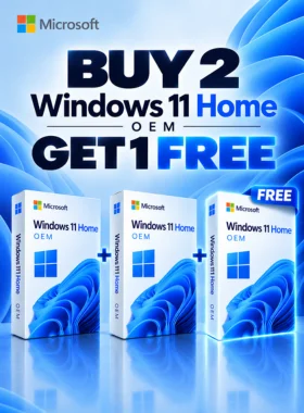 Windows 11 Home OEM x 2 (+1 Free)